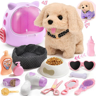 Cleboen 17 piezas Juguetes de Perro Robot para Niñas Niños de 3-6,...
