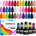 VANREESA Juego de 24 esmaltes de uñas de gel, colores de moda, Fiesta de vacaciones