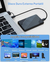 Disco duro externo de 500G, USB 3.0 y USB-C Almacenamiento Expansió...