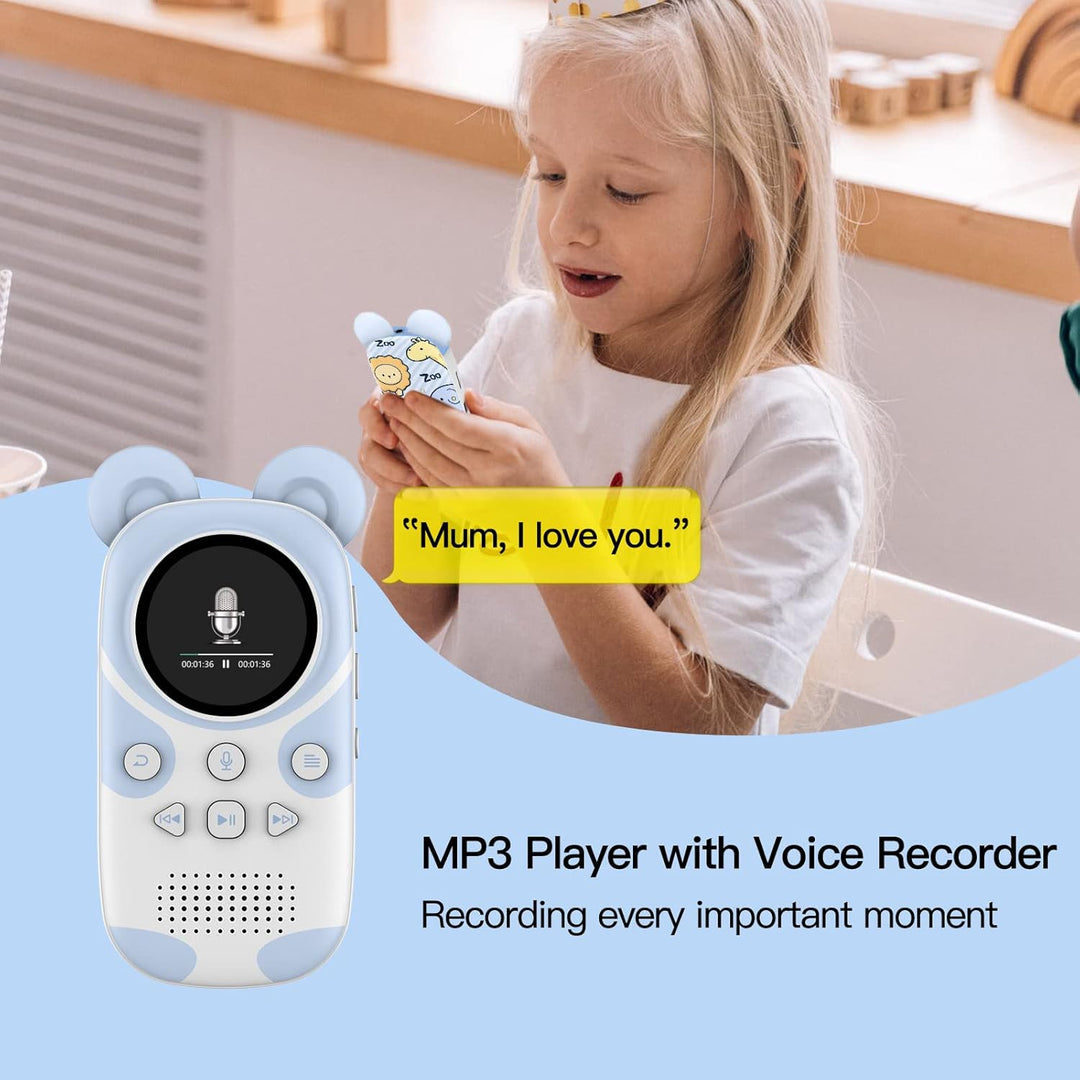 RUIZU - Reproductor MP3 Bluetooth de 64 GB para niños, reproductor...