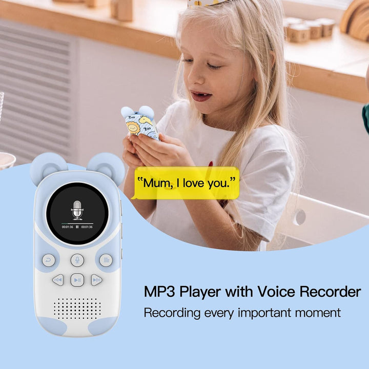 RUIZU - Reproductor MP3 Bluetooth de 64 GB para niños, reproductor...
