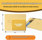 Juego de 150 tarjetas flash sustantivos de comida y animales para
