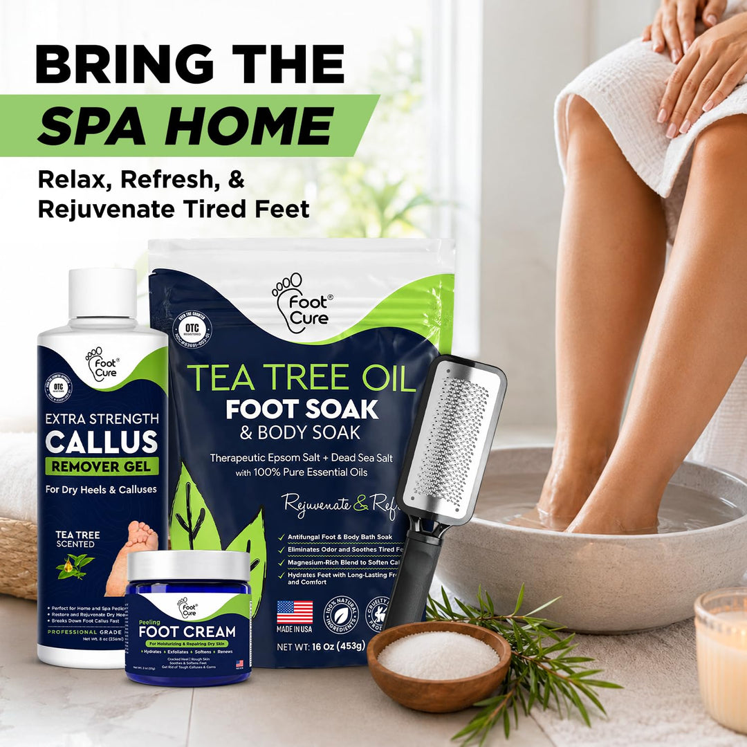 FOOT CURE Juego de pedicura exfoliante y removedor de callos \u2013...