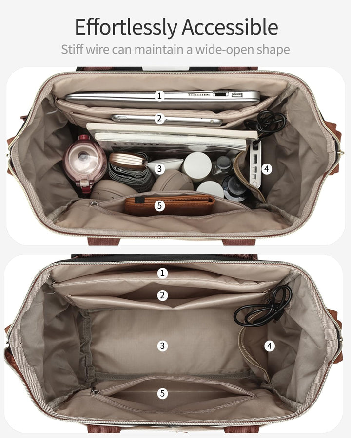 VANKANY Bolsa de libros para mujer, mochila para laptop, bolsas de...