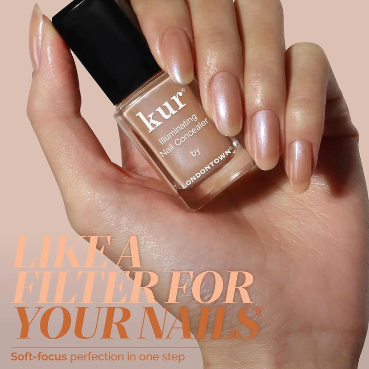 LONDONTOWN Corrector de uñas iluminador: esmalte de uñas brillante...