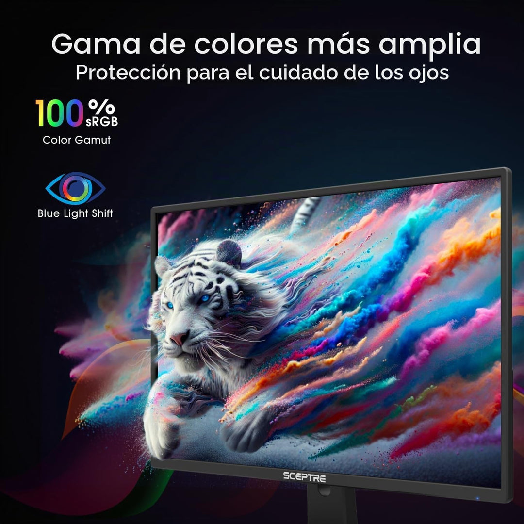 Sceptre Prime Monitor de 24 pulgadas 100Hz 100% sRGB HDMI x2 VGA Al...