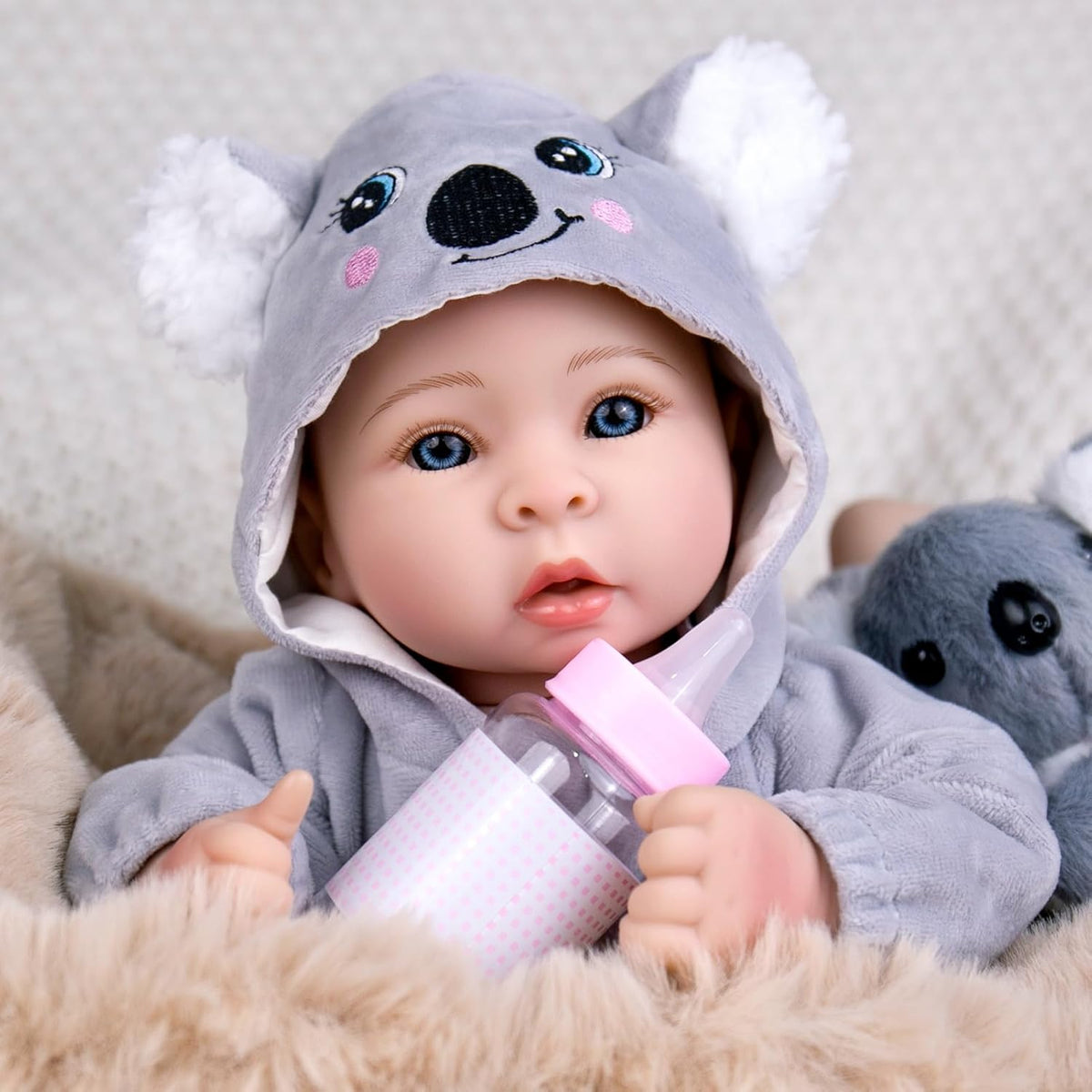 Aori Muñecas de bebé de 17 pulgadas, muñeca de bebé de la vida real...