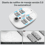 HOSPAN Spa de pies plegable con calor, burbujas, luz roja y control...