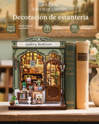CUTEBEE Kit de rincón de libros - Kit de casa de muñecas en miniatura para