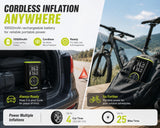 Roadvo [10000 mAh] Inflador de neumáticos Compresor de aire portáti...