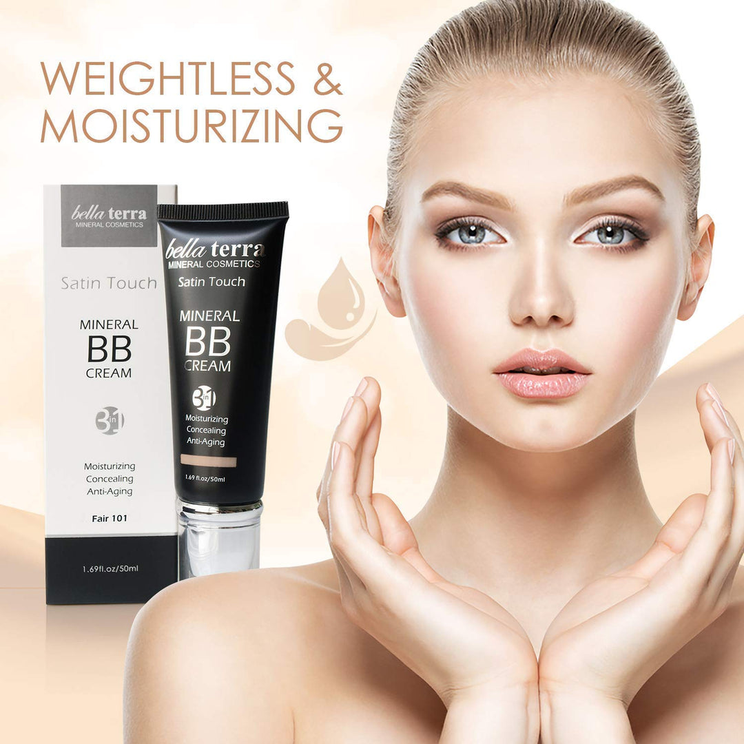 Bellaterra Cosmetics BB Cream - Base mineral hidratante tintada, to...