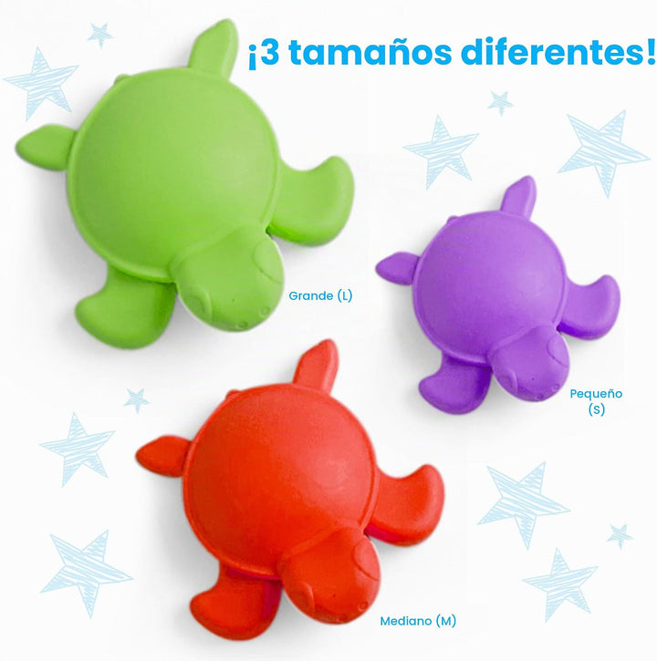 hand2mind Conjunto de Actividad Matemática de Tortugas Táctiles, Nú...
