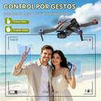 Dron con cámara 1080P para niños, adultos y principiantes, mini dron plegable, cuadricóptero RC con 2 baterías, despegue y aterrizaje con una tecla, giro de 360°, control de gestos, regalo de juguete