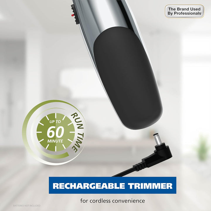 Kit de recortadora de barba recargable Wahl Groomsman para bigotes,...