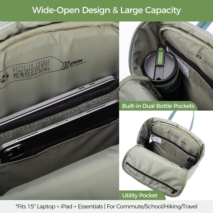 INUK Mochila para laptop para estudiantes universitarios y trabajo,...
