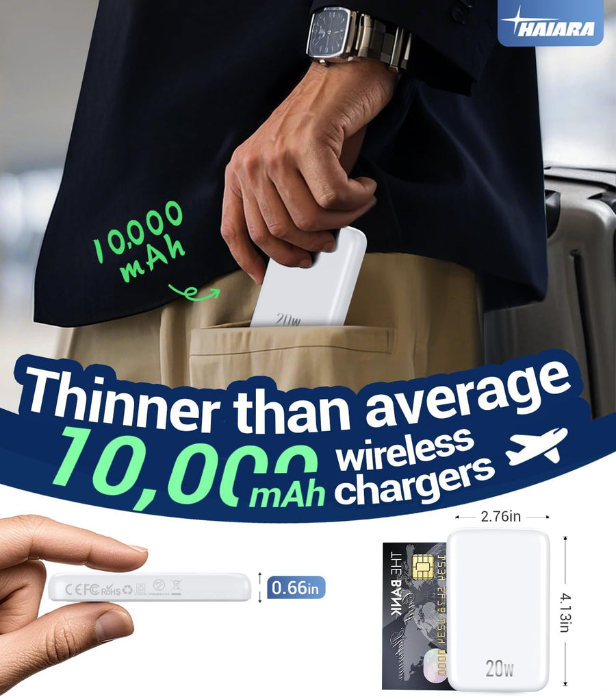 Cargador portátil para banco de energía Magsafe - Cargador magnétic...