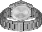 HUGO Bright - Reloj de pulsera de cuarzo 3H de acero inoxidable de 1.654 in para hombre, resistente al agua hasta 5 ATM/164 ft, un aspecto limpio y moderno
