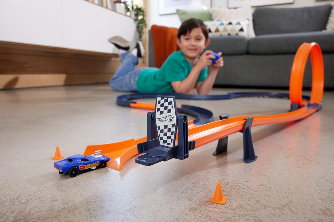 Hot Wheels Juego de autos de juguete con control remoto a