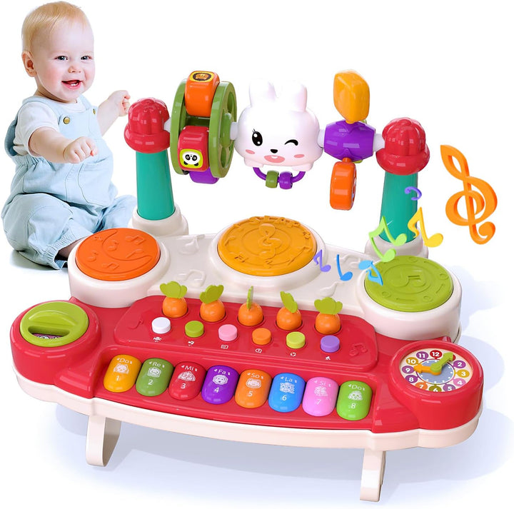 LESSETI 20 en 1 Juguetes Musicales para Bebés - Juego de Piano, Tec...