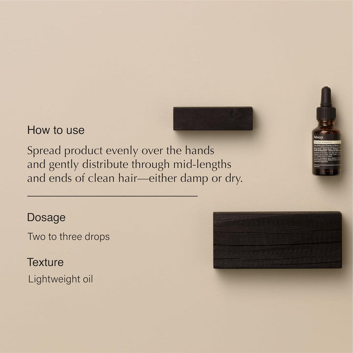 Aesop Aceite Shine para cabello y barba, rico en humedad, sin silic...