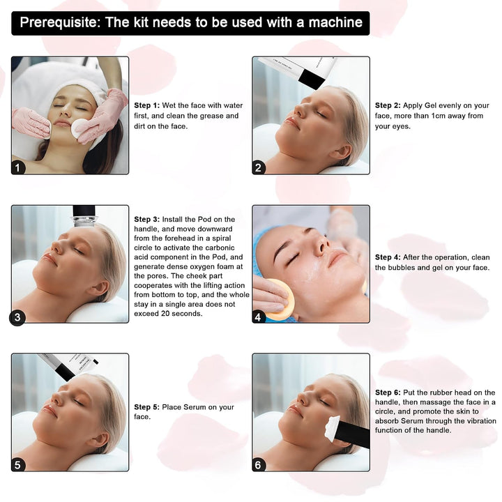 Elitzia Kit facial de CO\u2082 - 6 juegos por caja para máquina fac...