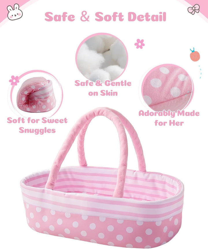 BABESIDE 8 piezas de accesorios para muñecas de bebé, ropa de muñec...