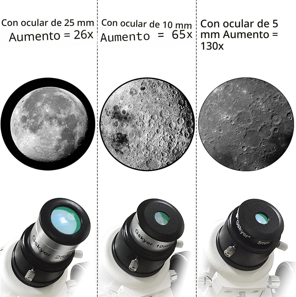 Telescopio reflector astronómico profesional Gskyer 130EQ