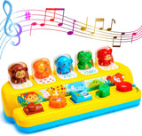 Juguetes interactivos emergentes de animales con música y