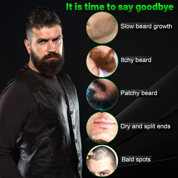 First Melody Bálsamo para barba, Biotina Espesante 2X, con aceite d...