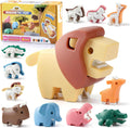 Juguetes magnéticos de construcción de animales para niños a partir de 3