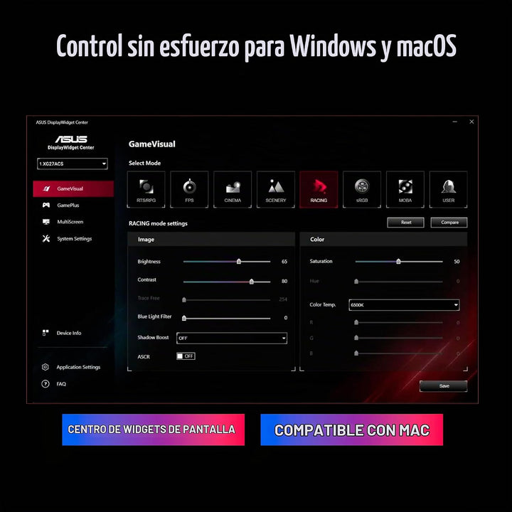 ASUS ROG XG27JCG Monitor para juegos USB-C de 27 pulgadas 5K 180Hz...