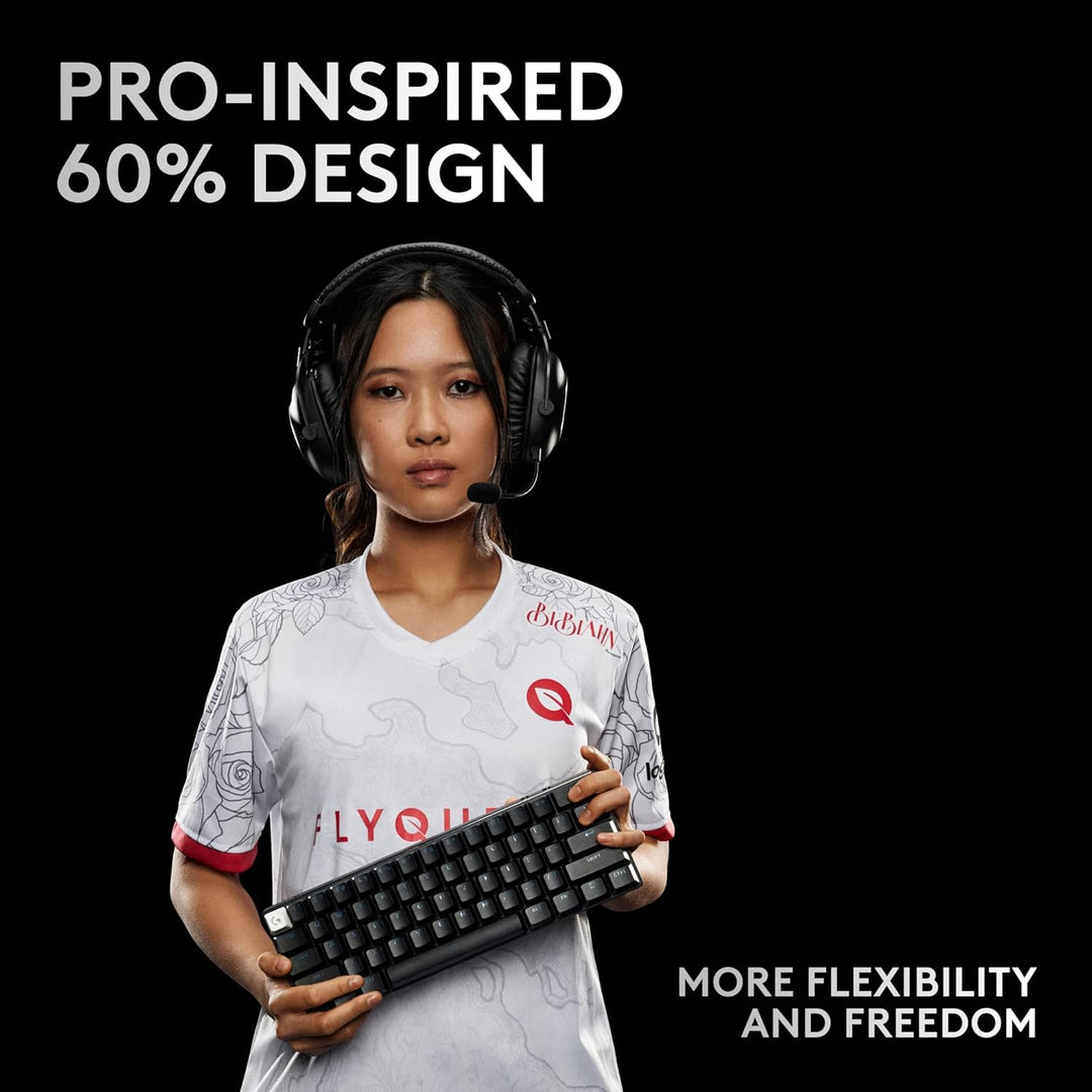 Logitech G PRO X 60 Lightspeed - Teclado inalámbrico para juegos, u...