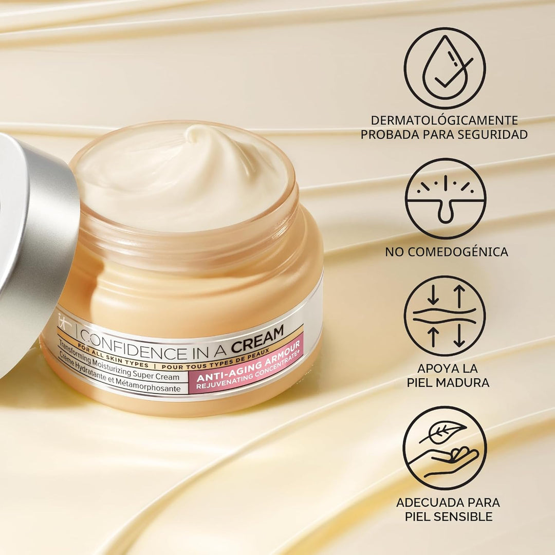 IT Cosmetics Confidence in a Cream - Hidratante y antienvejecimient...