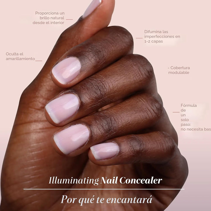 LONDONTOWN Corrector de uñas iluminador: esmalte de uñas brillante...