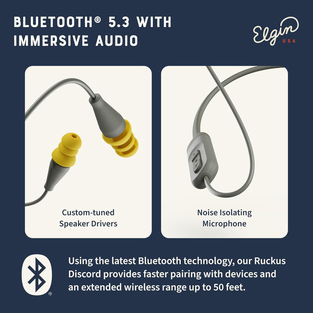 Elgin Discord Gen 2 - Auriculares Bluetooth con enchufe Bluetooth,...