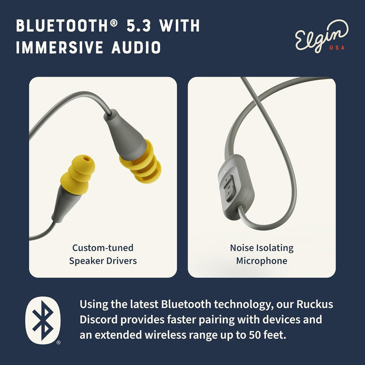 Elgin Discord Gen 2 - Auriculares Bluetooth con enchufe Bluetooth,...