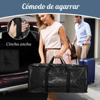 6 paquetes de bolsas de almacenamiento extra resistentes y extra grandes para mudanzas con cremalleras fuertes y asas cómodas, bolsas de almacenamiento para ropa resistentes y duraderas, contenedores