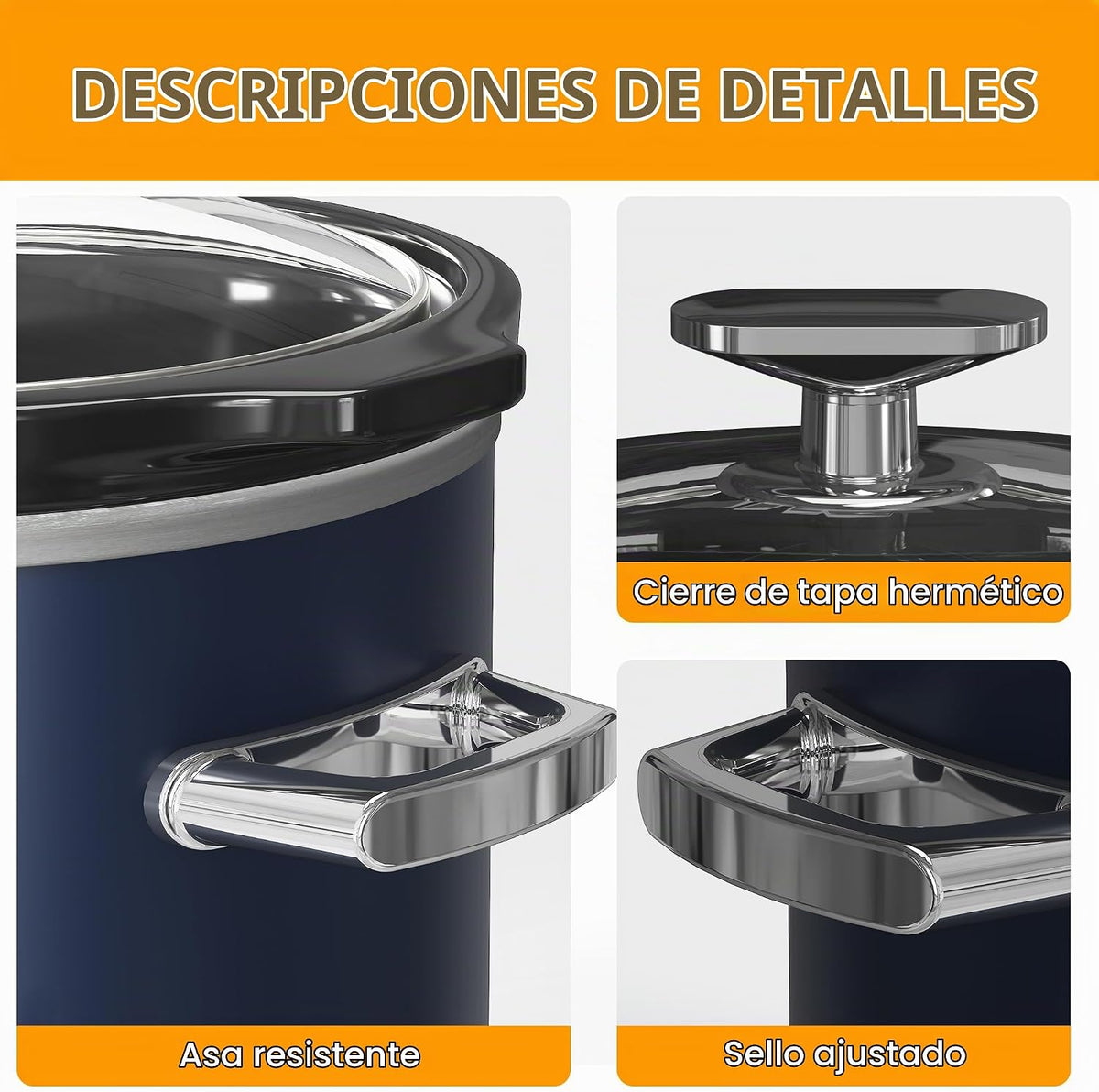 Sunvivi Olla de cocción lenta de 2 cuartos de galón, pequeña olla de cocción lenta con olla de cerámica extraíble, calentador de alimentos con 3 ajustes de calefacción y tapa de vidrio apta para