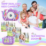 Cámara para Niños Juguetes para Niñas de 3 4 5 6 7 8 Años, Cámara S...