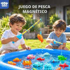 TOY Life Juego de pesca magnético para niños, juguete de bañera y piscina
