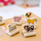 Melissa & Doug Mi primer juego de sellos de madera - Animales de granja