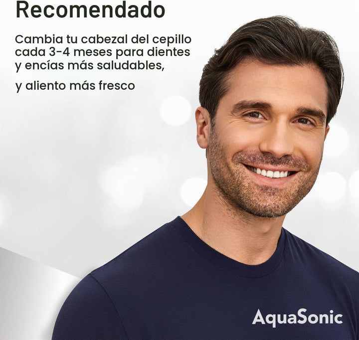 AquaSonic Genuine Duo Series Cabezales de cepillo de repuesto | par...
