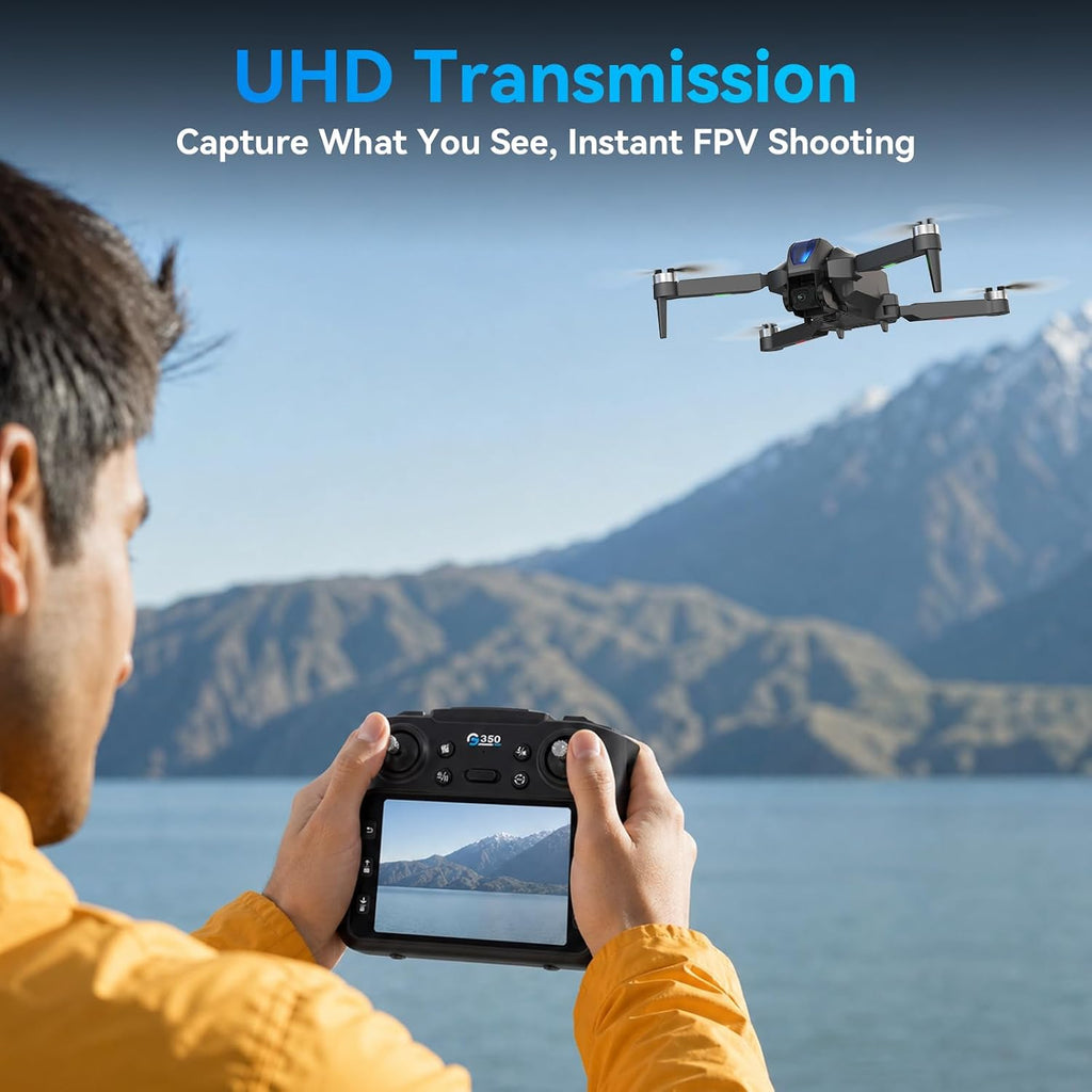 Drones con cámara 1080P para adultos, Drone RC con control remoto de