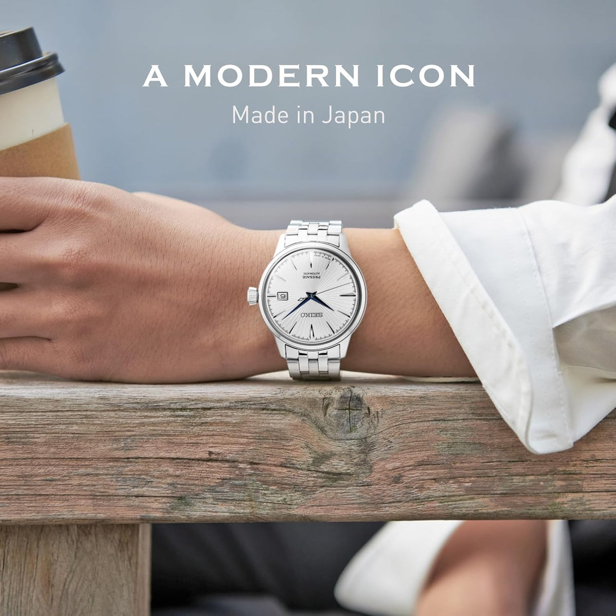 Reloj automático SEIKO para hombre - Presage Cocktail Time - Esfera con patrón
