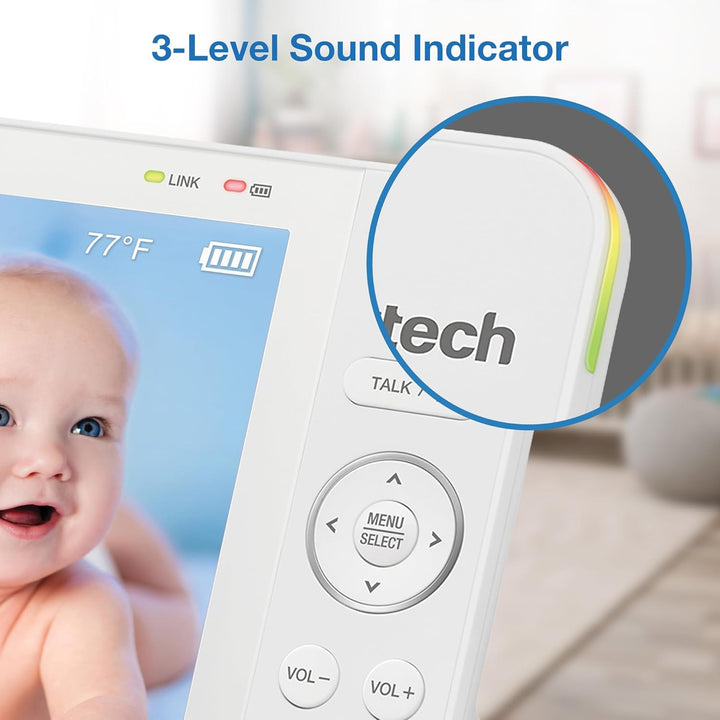VTech Monitor de video para bebés con pantalla LCD a color de 7"...