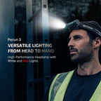 OLIGHT Perun 3 - Linterna frontal recargable, luz roja, impermeable