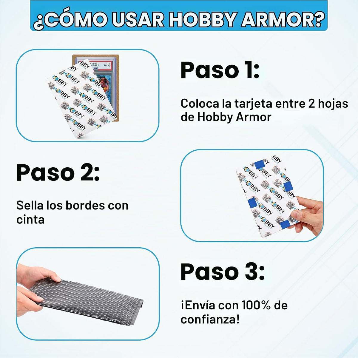 Hobby Armor Protector de envío de tarjetas coleccionables graduadas, cartón