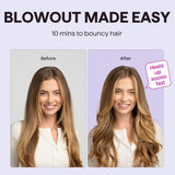 Wavytalk Cepillo térmico Blowout Boost, rizador de cepillo redondo...