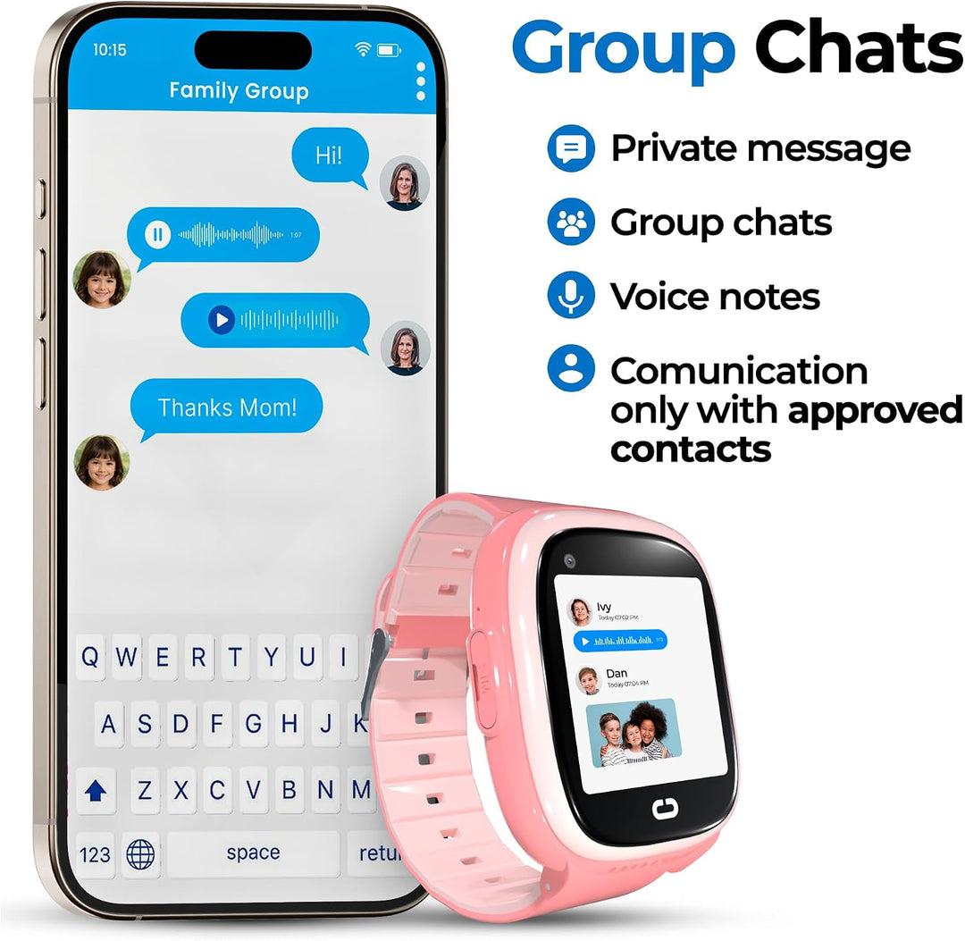 Reloj para niños con localizador GPS, llamadas bidireccionales, seg...