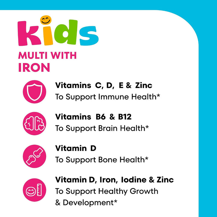 One A Day Multivitamínico para Niños con Hierro en Gomitas, Vitamin...